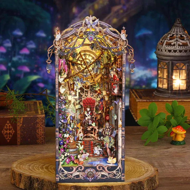 Le Conte de l'Elfe · book nook animaux, asie miniature à construire · Nookora