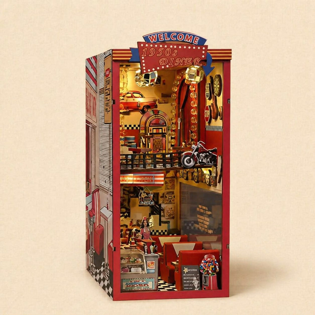 Book Nook - Le Diner Américain · book nook vintage · packshot premium · Nookora