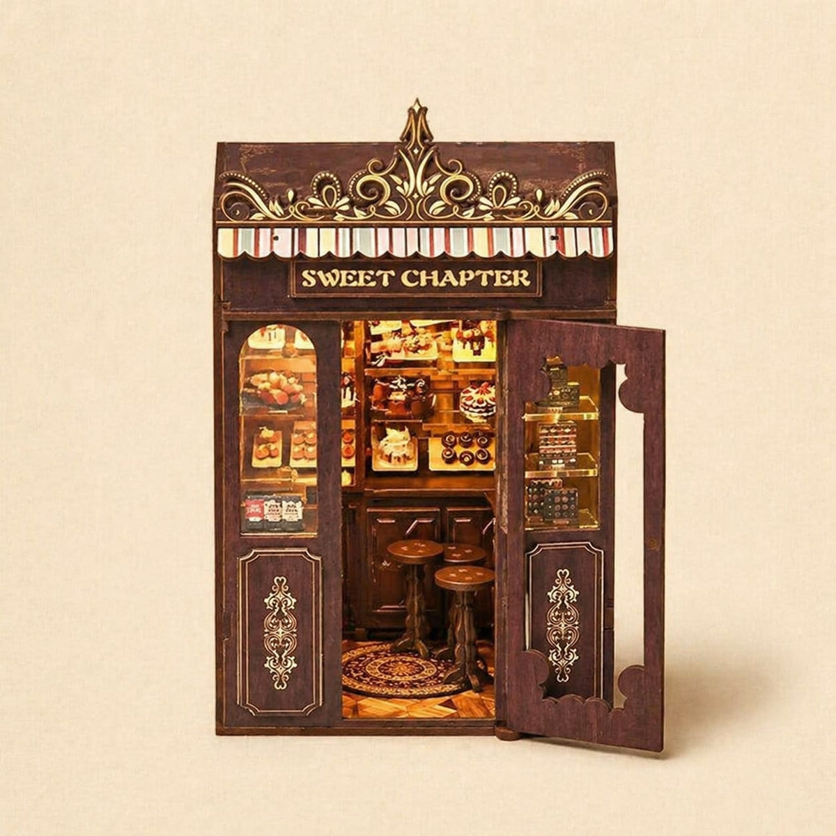 Book Nook - Le Doux Chapitre · book nook bibliothèque · packshot premium · Nookora