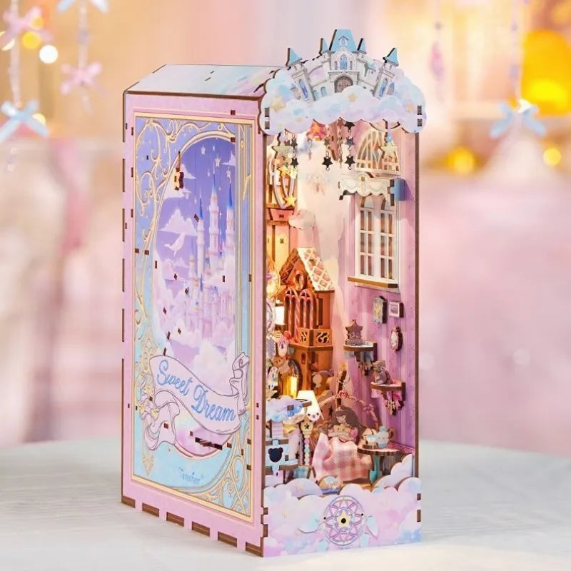 Le Doux Rêve · kit book nook animaux, astronomie · Nookora atelier français