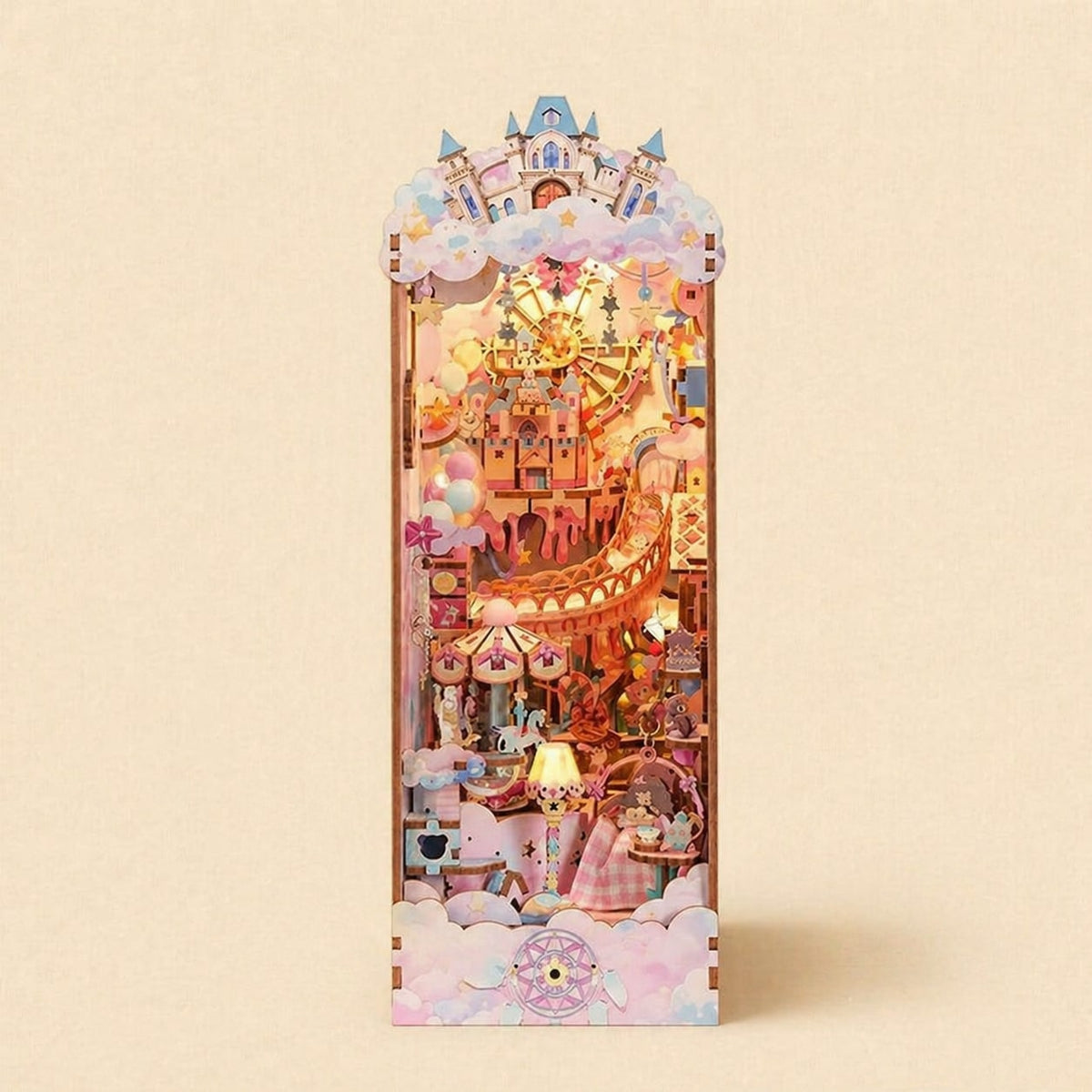 Book Nook - Le Doux Rêve · book nook bibliothèque · packshot premium · Nookora