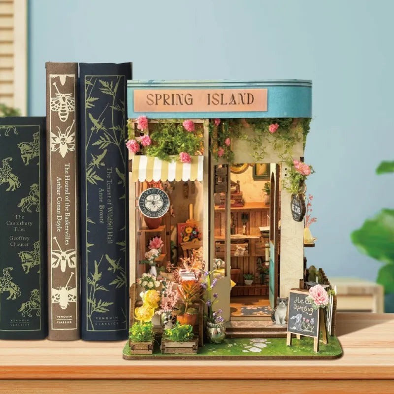 Book Nook - Le Fleuriste de l'Île du Printemps · book nook · Nookora