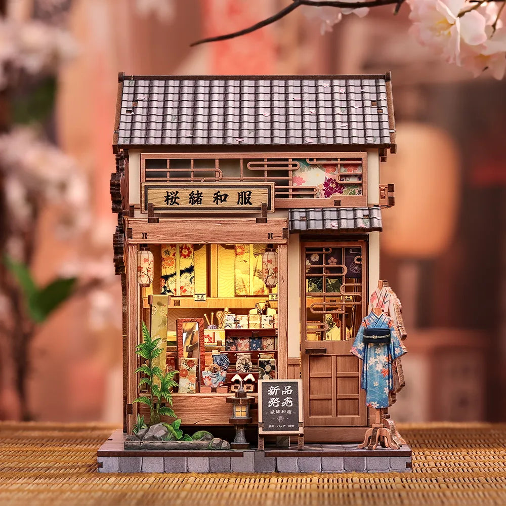 Book Nook - Le Magasin de Kimonos sous les Sakuras · book nook · Nookora