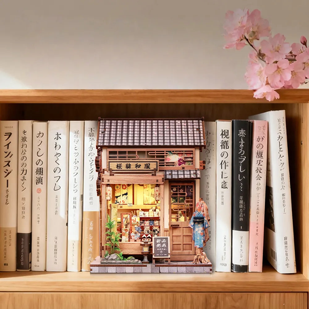 Book Nook - Le Magasin de Kimonos sous les Sakuras · book nook · Nookora