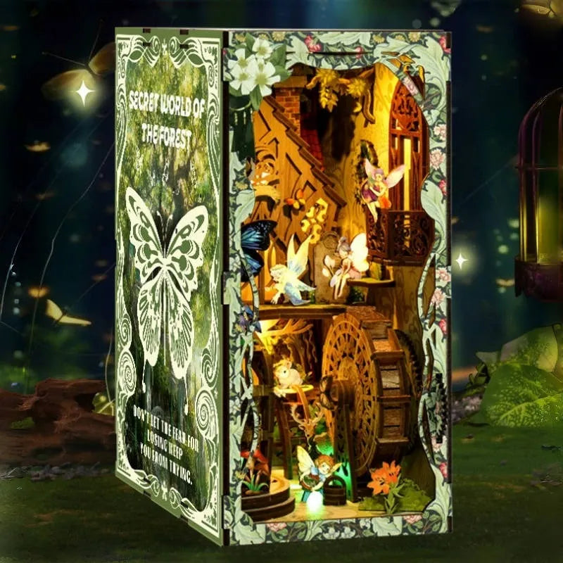 Le Monde Secret de la Forêt · book nook amour, asie miniature à construire · Nookora