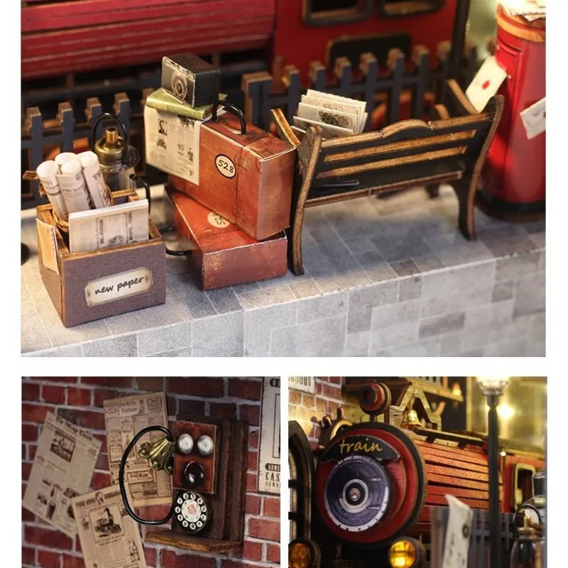 Book Nook - Le Quai du Train Fantastique · book nook · Nookora