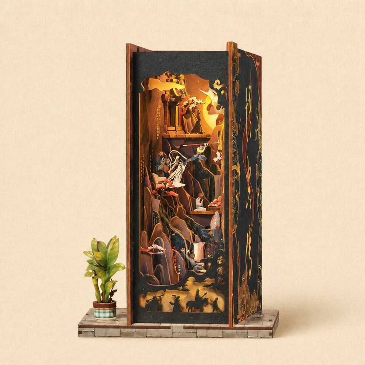 Book Nook - Le Roi Singe · Wukong · book nook japonais · packshot premium · Nookora