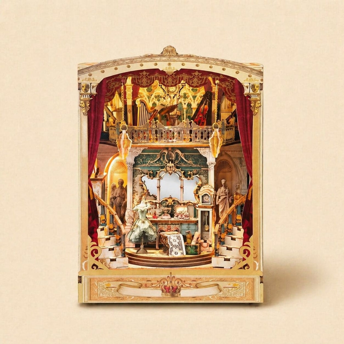 Book Nook - Le Théâtre du Pays des Rêves · book nook fantasy · packshot premium · Nookora