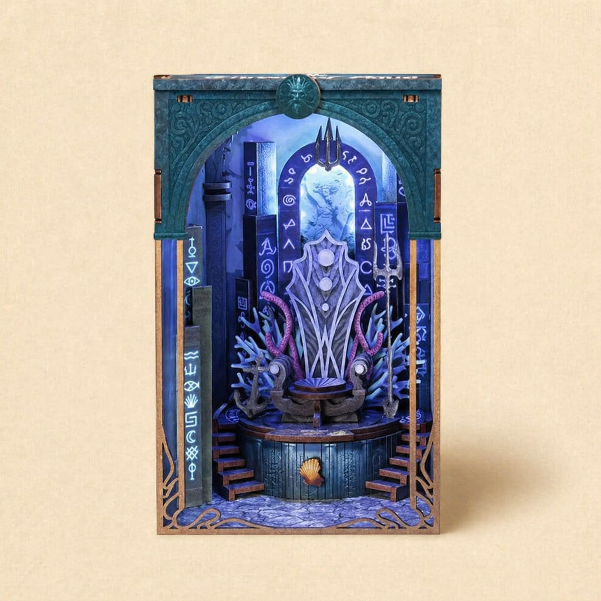 Book Nook - Le Trône d'Eau · book nook japonais · packshot premium · Nookora