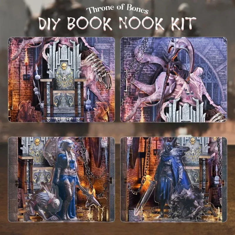 Book Nook - Le Trône d'Os · book nook · Nookora