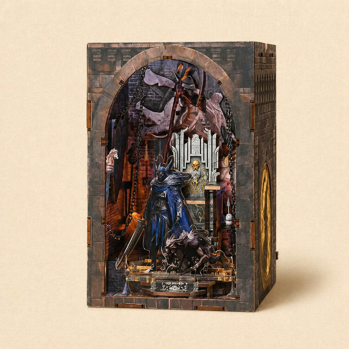 Book Nook - Le Trône d'Os · book nook fantasy · packshot premium · Nookora