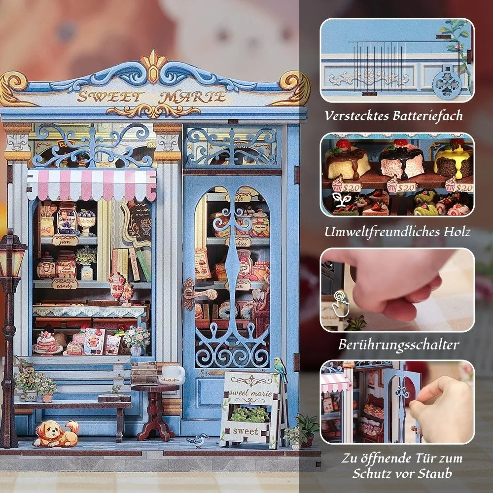 Book Nook - Marie la Douce · maison miniature · book nook · Nookora