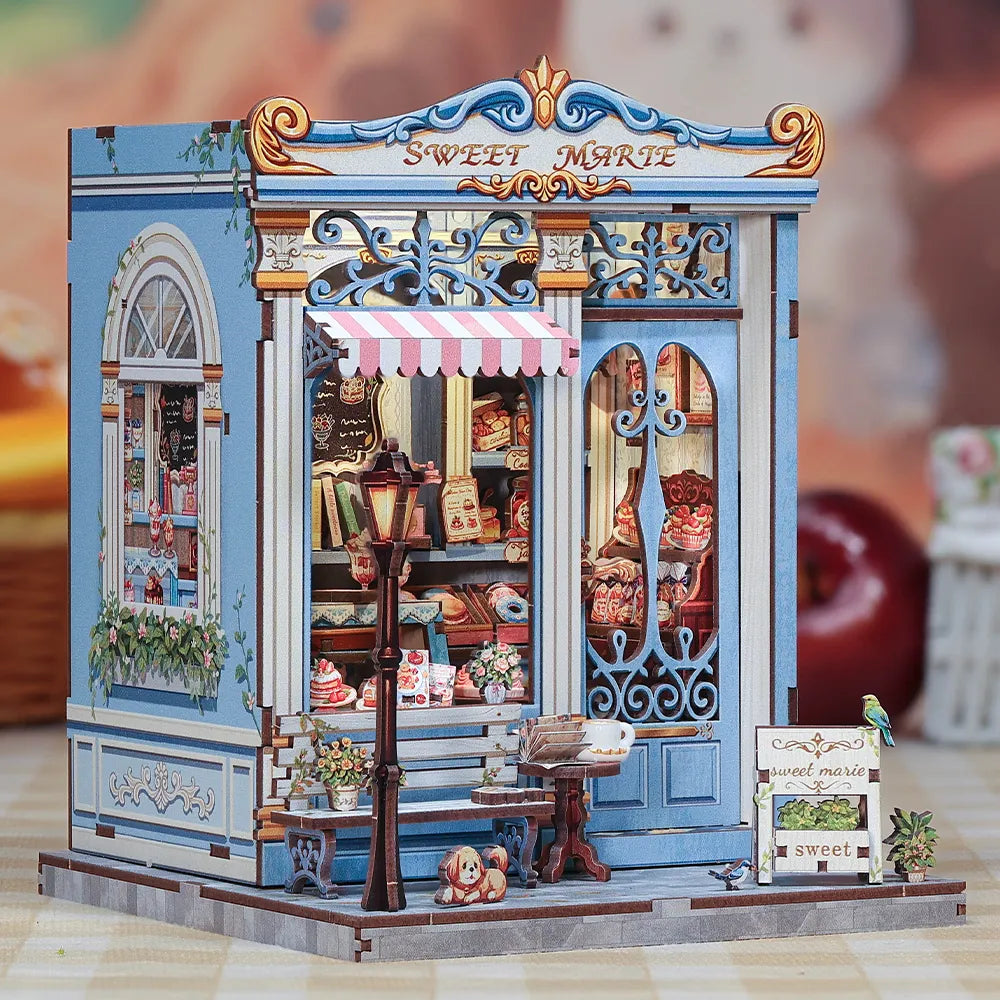 Book Nook - Marie la Douce · maison miniature · book nook · Nookora