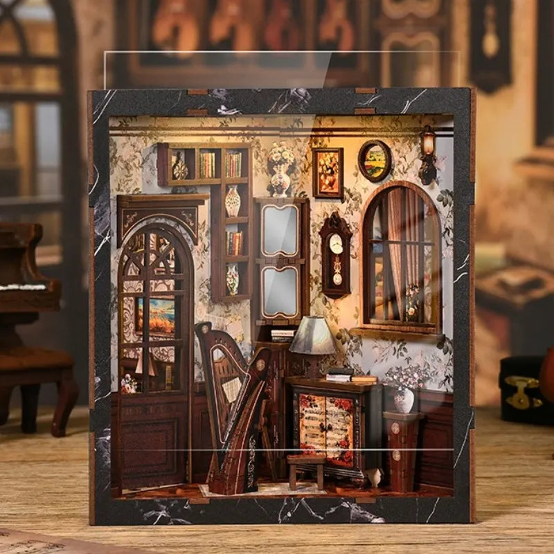 Mélodie d'Europe · book nook europe, musique miniature à construire · Nookora