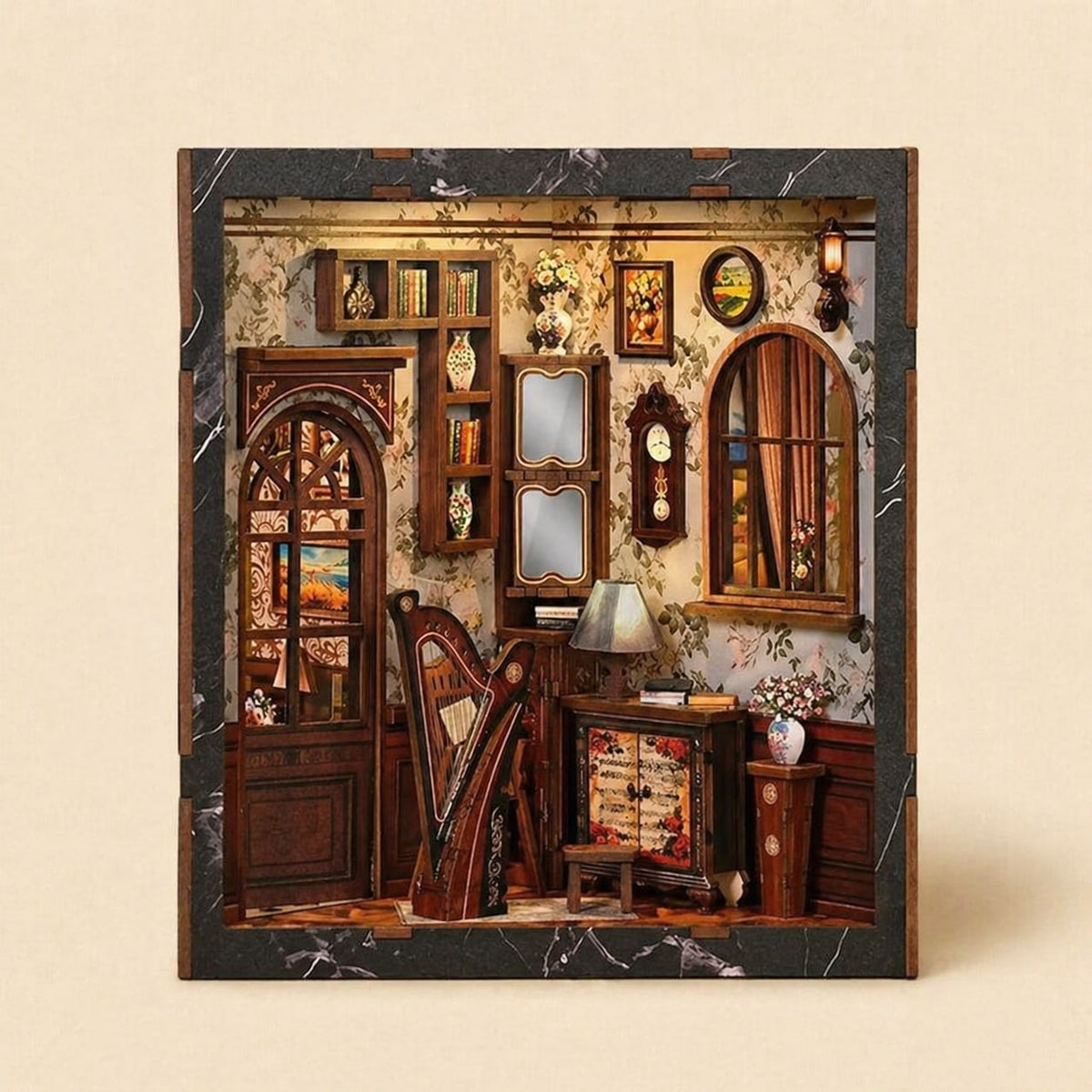 Book Nook - Mélodie d'Europe · book nook musique · packshot premium · Nookora