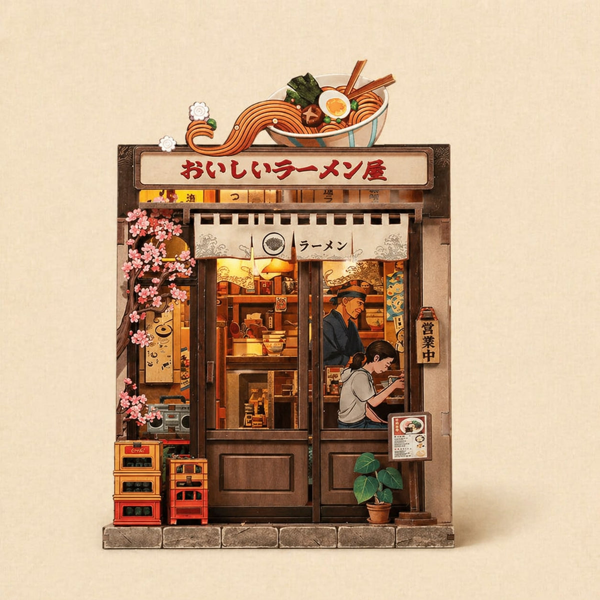 Book Nook - Oishii Kyoto · ruelle gourmande · book nook japonais · packshot premium · Nookora